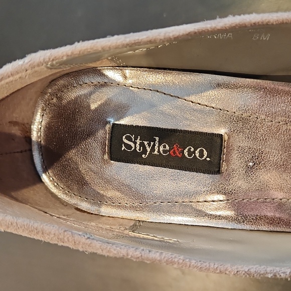 Style & Co womans suede heel size 8 gray - Picture 12 of 16